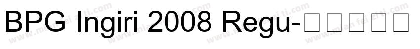 BPG Ingiri 2008 Regu字体转换